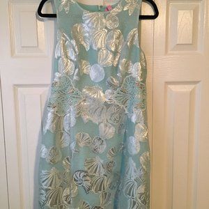 NWT Mila Shift Dress - Seasalt Tony Metallic Shell - Lilly Pulitzer🌸 - Size 10